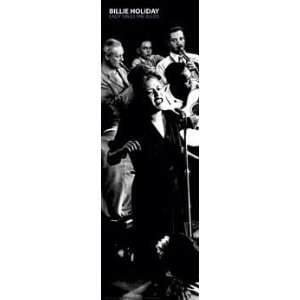Billie Holiday (Lady Sings the Blues) Gold Wood Mounted Music Poster 