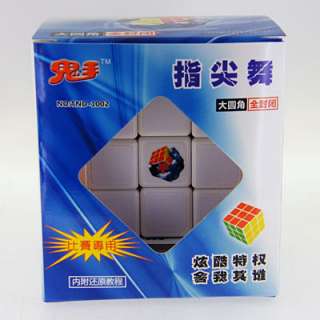Ghost Hand 3x3x3 White Speed Rubik Cube G1 + Soft Pouch  