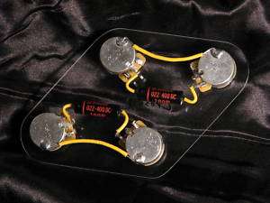 Wiring Harness for Les Paul   Gibson Pots, Luxe Black Beauty PIO 