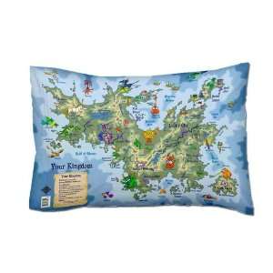   Kidlandia Kreechurs Pillowcase, Adventureland, Olive