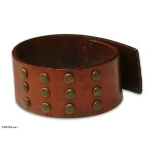  Leather bracelet, Warrior (medium) Jewelry