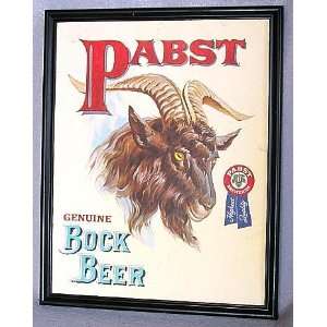  Vintage Pabst Bock Beer Advertising Sign 