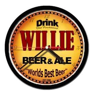  WILLIE beer and ale cerveza wall clock 