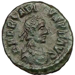  ARCADIUS 383AD Authentic Ancient Roman Coin Victory AVGEL 