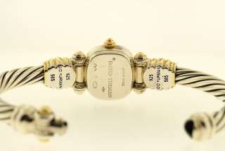 Lady David Yurman CABLE Series 14k/SS Wristwatch NICE  