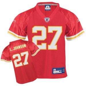 Larry Johnson #27 Kansas City Chiefs NFL CHILD Replica Player Jersey 