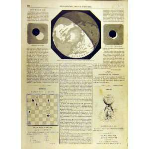  Eclipse Sun Earth Astrology Paris French Print