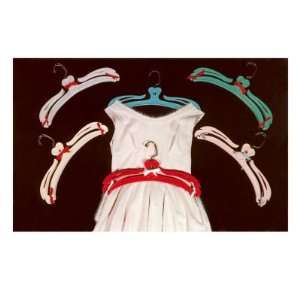  White Dress with Plastic Hangers Giclee Poster Print 