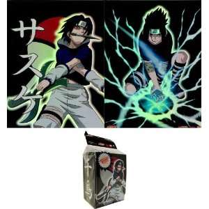  Naruto Trading Card Deck Box and Collectible Folder   Sasuke Uchiha 