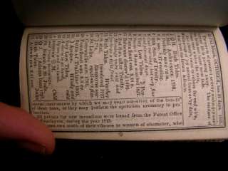 Pocket Almanack 1845 Boston leather Drake 4312  