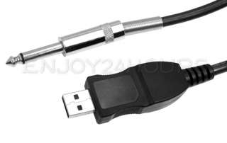 New USB PC Guitar Bass Link Recording Adapter Cable 3M  