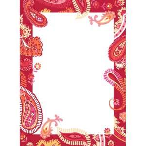   Peel & Stick Paisley Please Dry Erase Message Board with Marker, Red