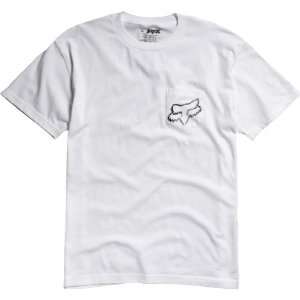  FOX CASUALS BREAK IT DOWN SHORT SLEEVE T SHIRT WHITE SM 