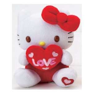   Hello Kitty Mascot Valentines Message 6 Plush   Love Toys & Games