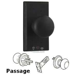   knob   square plate with wexford knob in black