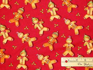 Winter Wonderland Gingerbread Christmas Fabric 1 Yard  