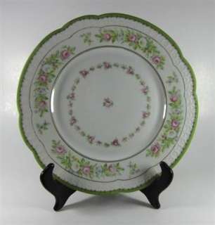 Vintage Rosenthal Carmen Bavaria China Plate w/ Green Pink & White 