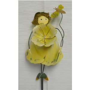  Light Green Flower Metal Garden Fairy Gift Stake Patio 