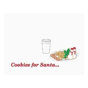  Cookies for Santa Holiday Cards   25 Cards and Envelopes 