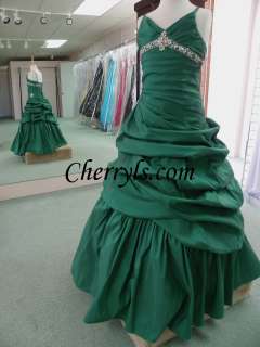   13287 emerald Size 8 GIRLS NATIONAL PAGEANT DRESS WINNING GOWN  