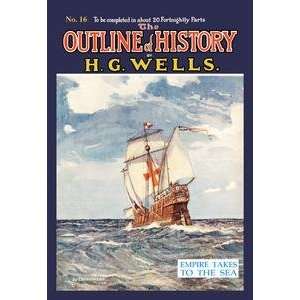   stock. Outline of History by HG Wells, No. 16 Empire Takes to the Sea