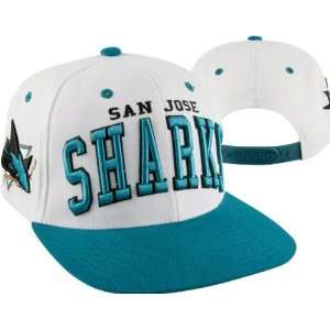  San Jose Sharks Super Star White/Teal Snapback Hat Sports 