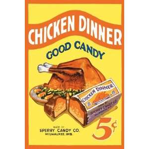  Chicken Dinner   Poster (12x18)