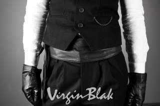 vb HOMME Leather Sash Belt 4CC  