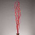 39in red glitter b o willow lighted branches timer 5