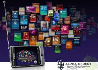Alpha Trident   Android 2.2 Froyo Smartphone with 3.5 Inch Touchscreen