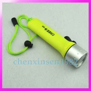Waterproof Cree 3W LED flashlight for diving or other night activities 