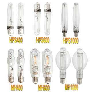 Lot of 2 Apollo 400w 600w 1000w watt HPS MH Grow Light kit Bulb 