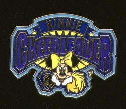 WDW Cheerleader Minnie #2 Blue and Yellow Disney pin  
