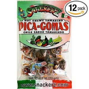 Snackerz Pica Goma, 2   Ounce Packages Grocery & Gourmet Food