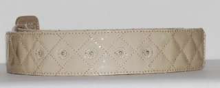 New Authentic Burberry Quilted Belt 34/85*Beige*~*  