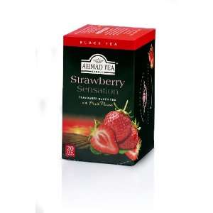 Ahmad Teas   Strawberry Black Tea 1.4oz Grocery & Gourmet Food