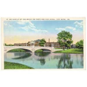  1920s Vintage Postcard St. Joe River at Spy Run Bridge and 