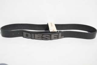 Diesel Studded Leather StudHon Black Belt Sz 105 (42)  