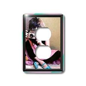 Susan Brown Designs People Themes   Camera Girl   Light Switch Covers 