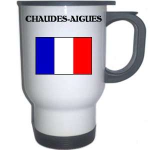  France   CHAUDES AIGUES White Stainless Steel Mug 