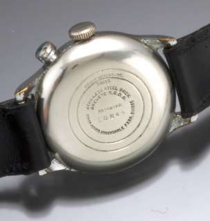   Mans Pierce Steel Chronograph 60 Minute Register Wrist Watch  