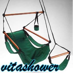   Deluxe Green Sky Hanging Air Chair   Hammock Swing