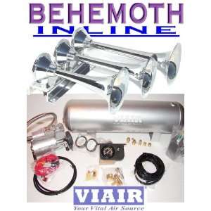  BEHEMOTH i Triple Trumpet Train Air Horn & VIAIR 150psi 