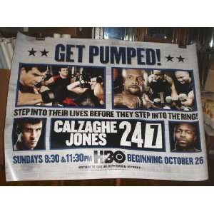  HBO Boxing Roy Jones Joe Calzaghe 24/7 Poster 45x59 