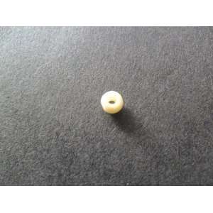  White Bone Beads Plain 030(4mm.) 20 pc jewelry making 