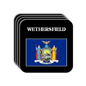  US State Flag   WETHERSFIELD, New York (NY) Set of 4 Mini 