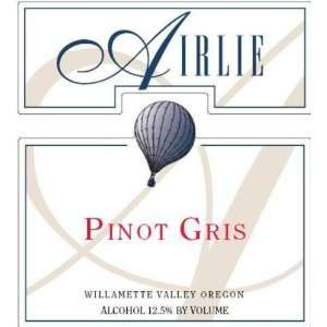  2009 Airlie Pinot Gris 750ml Grocery & Gourmet Food