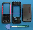 Black Red Housing Cover Case Faceplate For Nokia 5310+Original Middle 