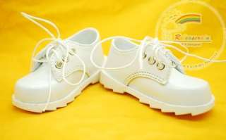Dollfie SD13 Boy Classic Lace Up Boy Shoes White  