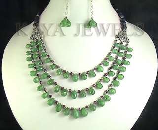 VICTORIAN 398cts NATURAL EMERALD RUBY NECKLACE EARRING  